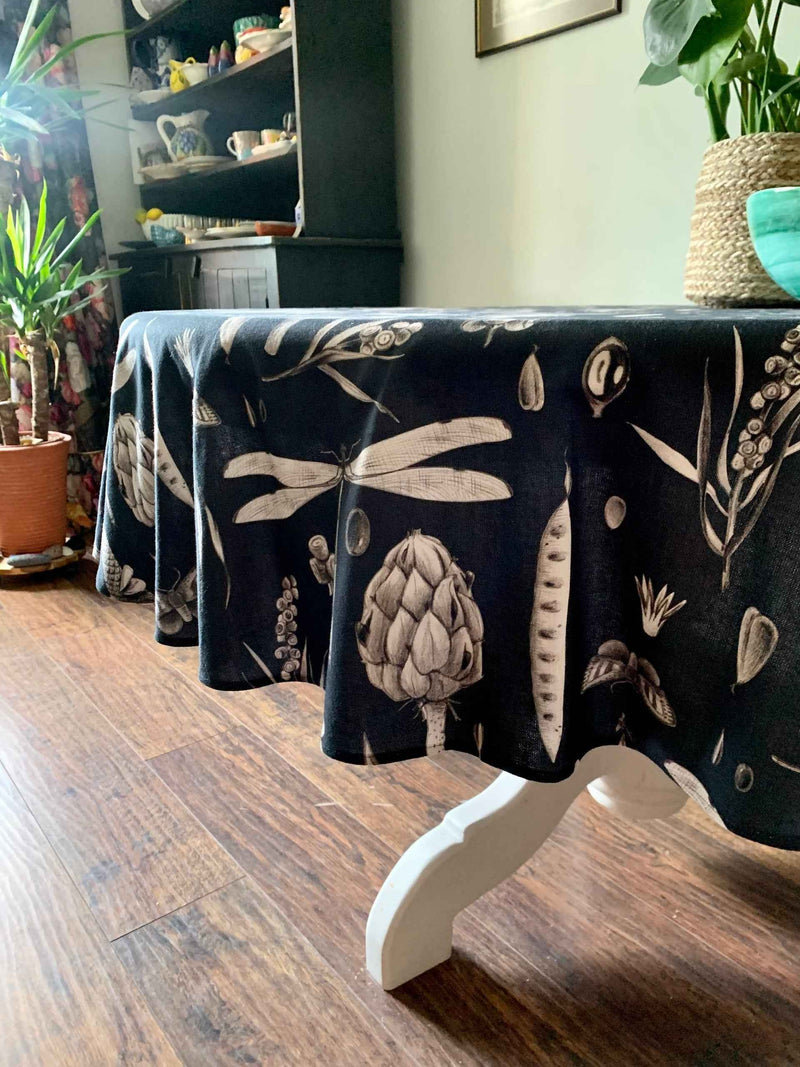 Round Tablecloth - Seeds Carbon