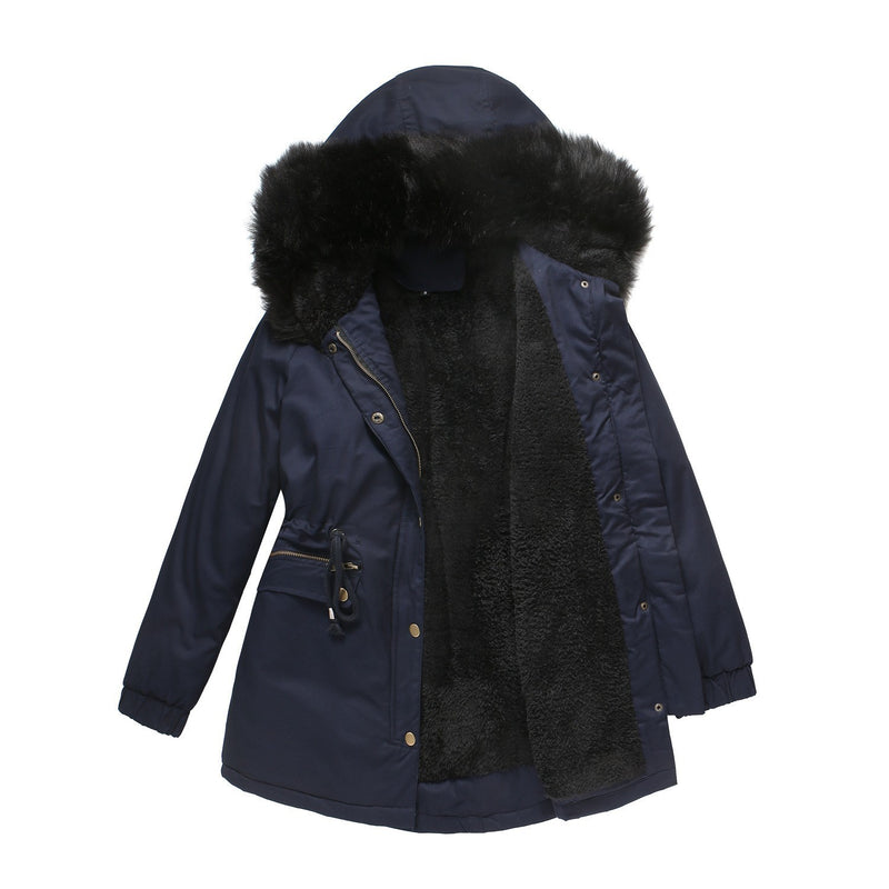 Lataa kuva gallerian katseluohjelmaan European Size Parka Workwear Cotton Coat Female
