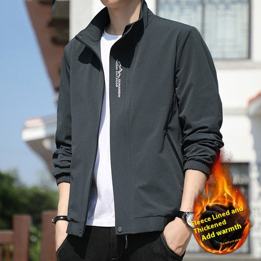 Men's Coat Stand Collar Casual Sports