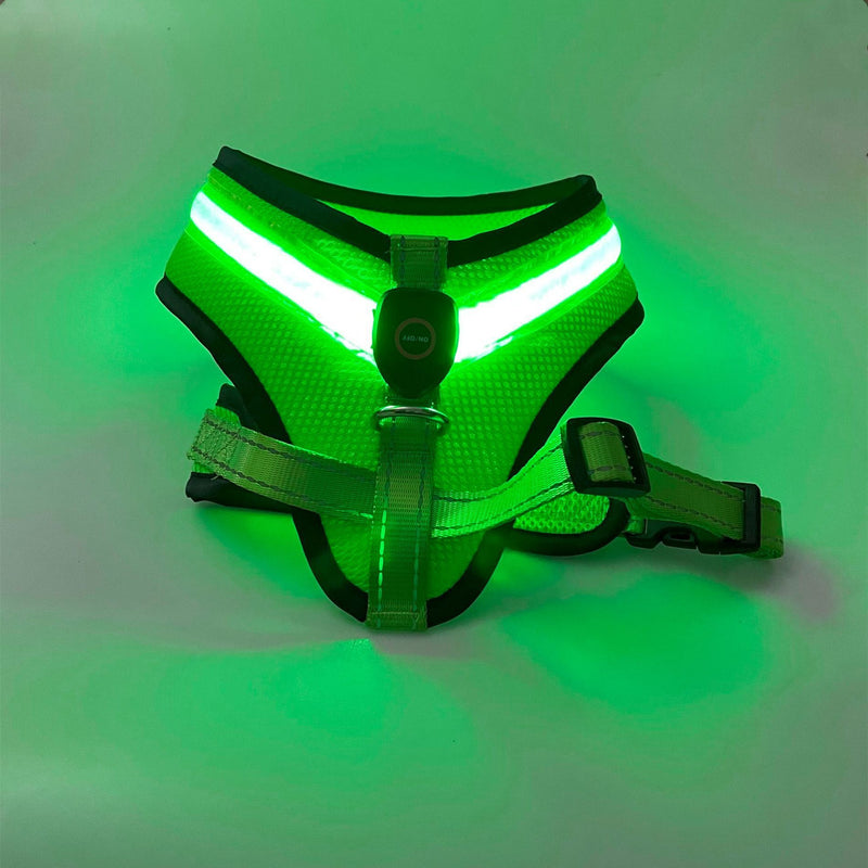 Lataa kuva gallerian katseluohjelmaan LED Luminous Dog Harness Led USB Charging Dog Chest Strap Vest Pet Safety Reflective Harness Pet Vest For Puppy Large Dog Pet Products
