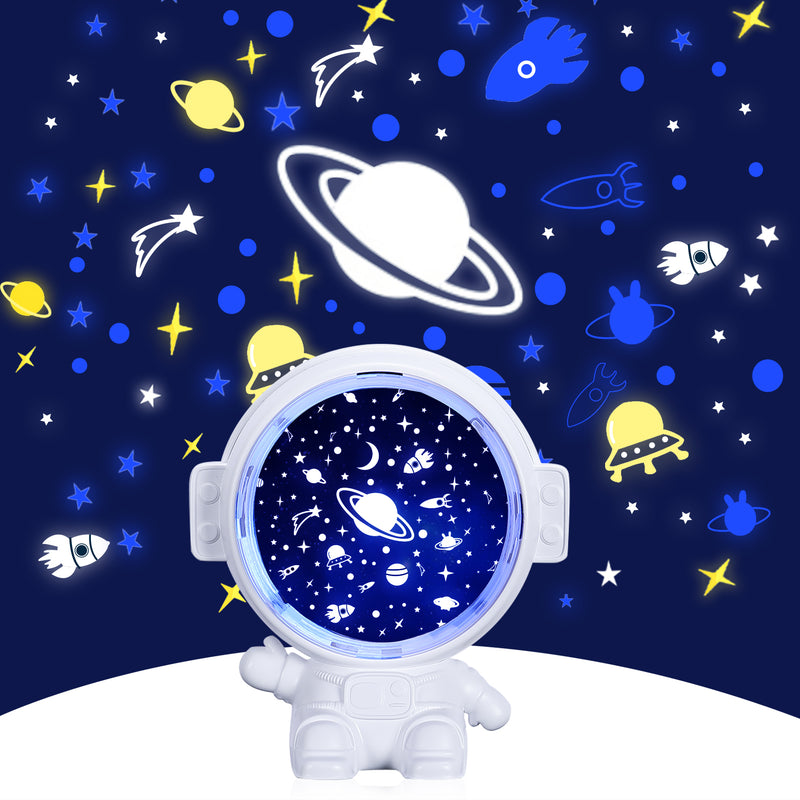 Lataa kuva gallerian katseluohjelmaan Galaxy Star Projector Starry Sky Night Light Astronaut Lamp Room Decr Gift Child Kids Baby Christmas Spaceman Projection
