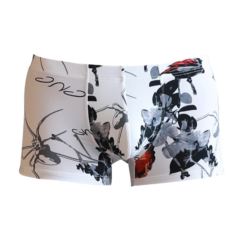 Lataa kuva gallerian katseluohjelmaan Ice Silk Cool Boxer Male Low Waist Panties
