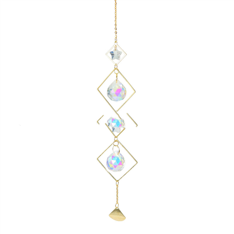 Lataa kuva gallerian katseluohjelmaan Garden Crystal Pendant Moon Star Sun Catcher New Product
