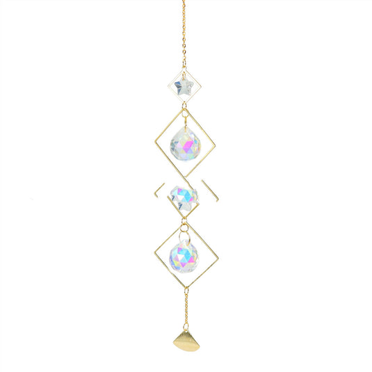 Garden Crystal Pendant Moon Star Sun Catcher New Product
