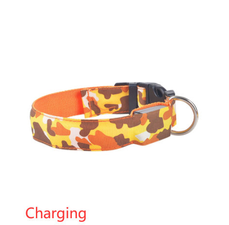 Lataa kuva gallerian katseluohjelmaan Camouflage pet supplies luminous dog collar
