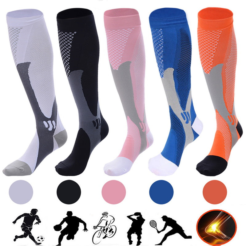 Lataa kuva gallerian katseluohjelmaan Compression Socks For Men&amp;Women Best Graduated Athletic Fit For Running Flight Travel Boost Stamina Circulation&amp;Recovery Socks
