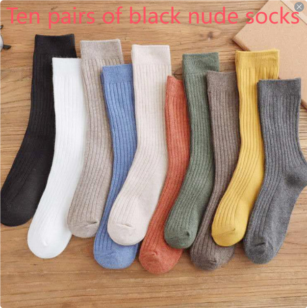 Lataa kuva gallerian katseluohjelmaan Women's Mid-calf Length Korean Style Socks
