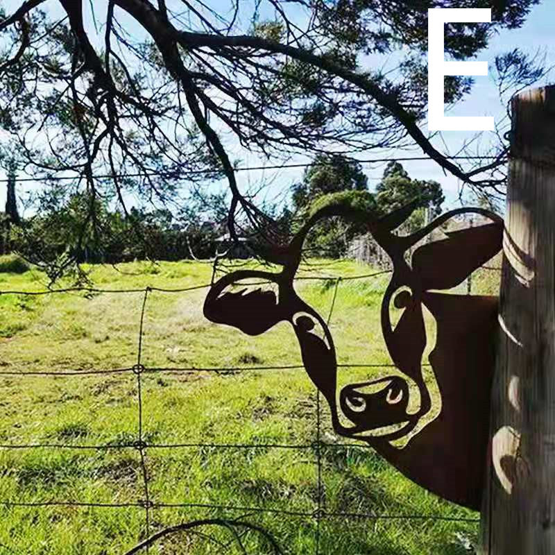 Lataa kuva gallerian katseluohjelmaan Garden Decoration Metal Wrought Iron Decoration Garden Plug-in Pendant
