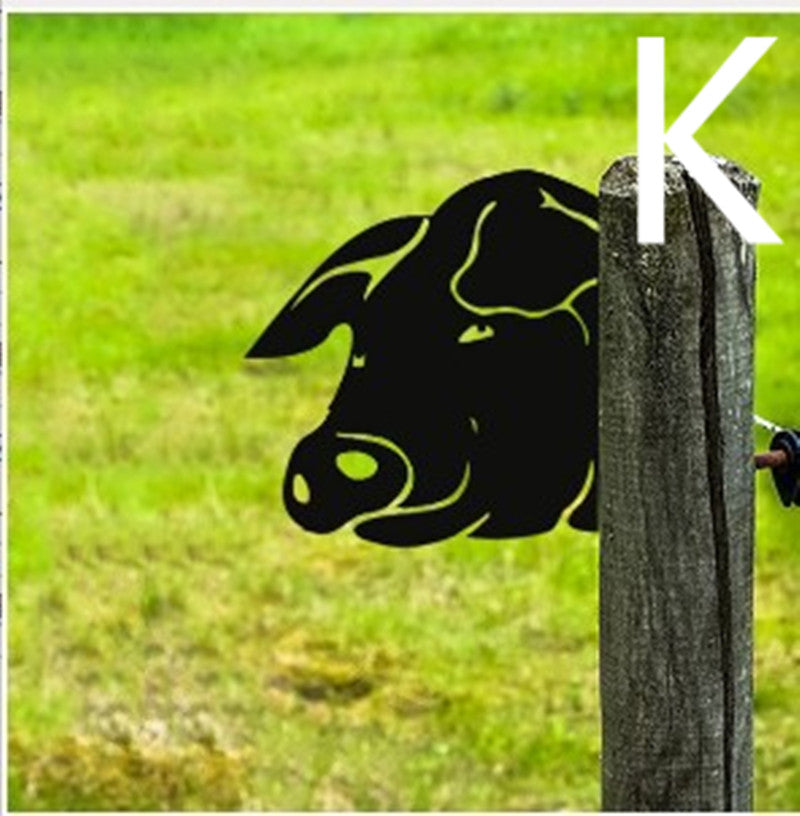 Lataa kuva gallerian katseluohjelmaan Garden Decoration Metal Wrought Iron Decoration Garden Plug-in Pendant
