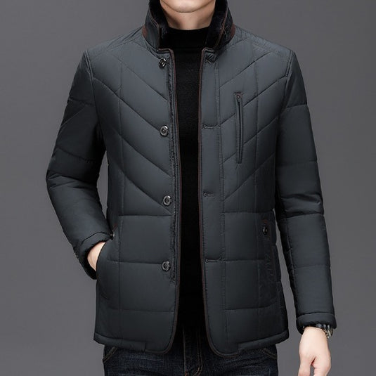Winter Men's Short Coat Cold-proof High-end Cotton-padded Coat Men