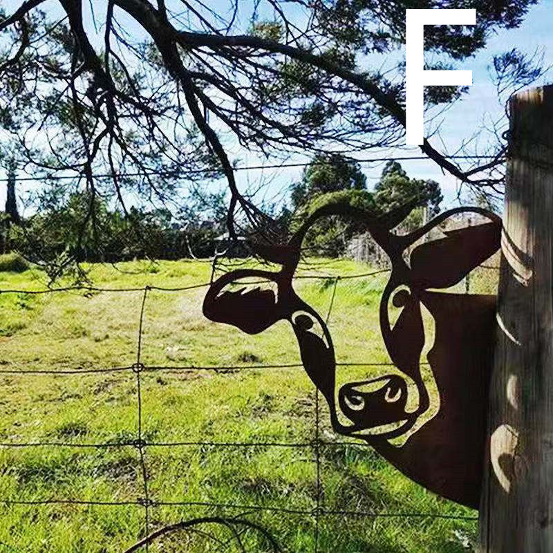 Lataa kuva gallerian katseluohjelmaan Garden Decoration Metal Wrought Iron Decoration Garden Plug-in Pendant
