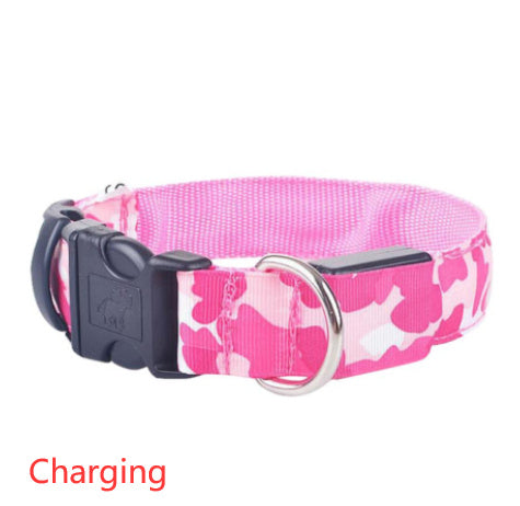 Lataa kuva gallerian katseluohjelmaan Camouflage pet supplies luminous dog collar
