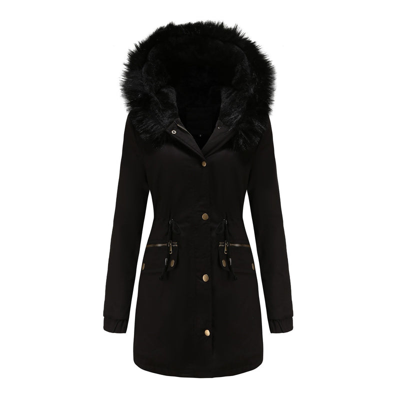Lataa kuva gallerian katseluohjelmaan European Size Parka Workwear Cotton Coat Female
