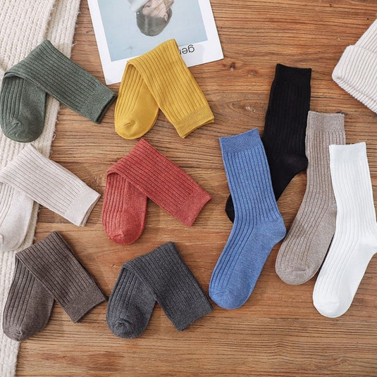 Women's Mid-calf Length Korean Style Socks