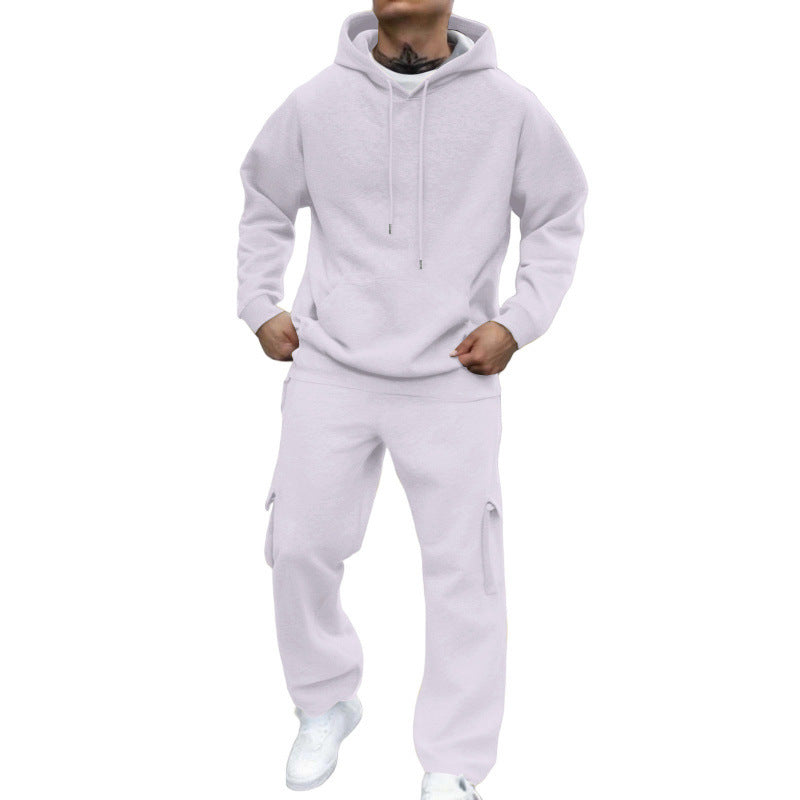 Lataa kuva gallerian katseluohjelmaan Men's New Autumn And Winter Fashion Hooded Pullover Suit

