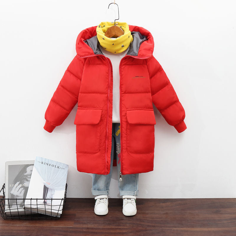 Lataa kuva gallerian katseluohjelmaan Bright And Colorful Mid-length Down Jacket Warm And Breathable Reflective Mirror
