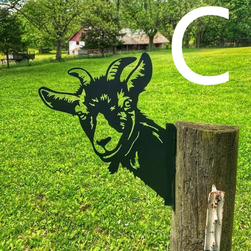 Lataa kuva gallerian katseluohjelmaan Garden Decoration Metal Wrought Iron Decoration Garden Plug-in Pendant
