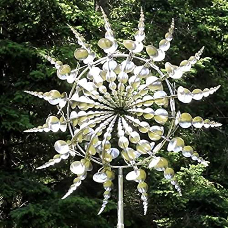 Lataa kuva gallerian katseluohjelmaan Unique And Magical Metal Windmill Outdoor Dynamic Wind Spinners Wind Catchers Exotic Yard Patio Lawn Garden Decoration
