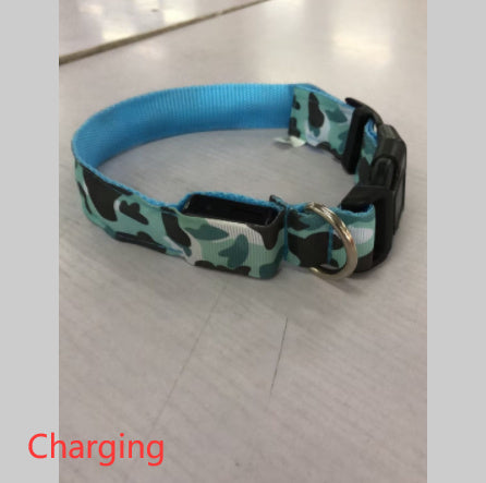 Lataa kuva gallerian katseluohjelmaan Camouflage pet supplies luminous dog collar
