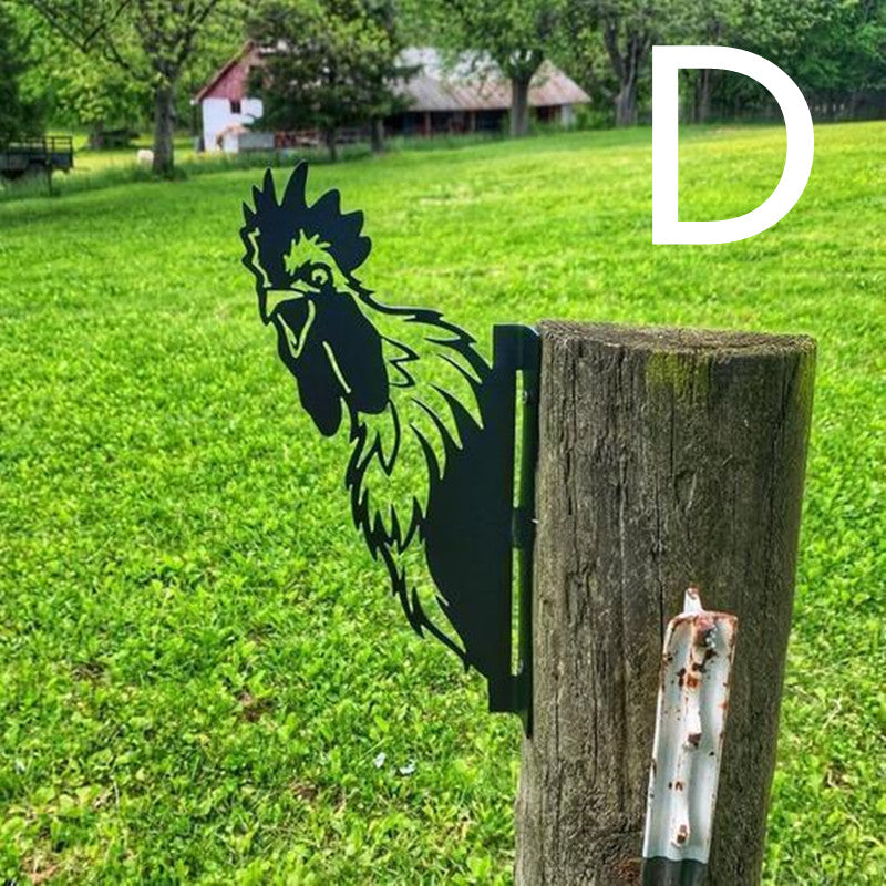 Lataa kuva gallerian katseluohjelmaan Garden Decoration Metal Wrought Iron Decoration Garden Plug-in Pendant
