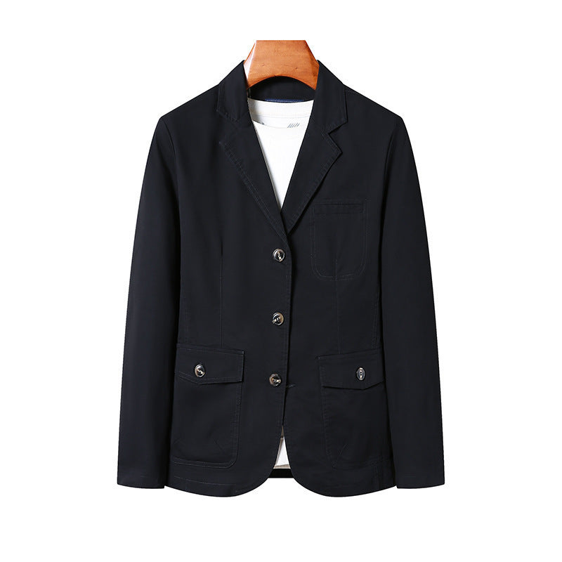 Lataa kuva gallerian katseluohjelmaan Men's Casual Loose Washed Cotton Business Coat
