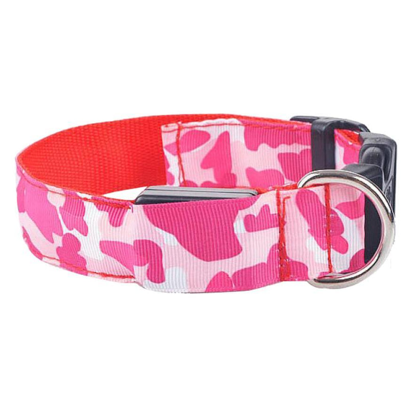 Lataa kuva gallerian katseluohjelmaan Camouflage pet supplies luminous dog collar
