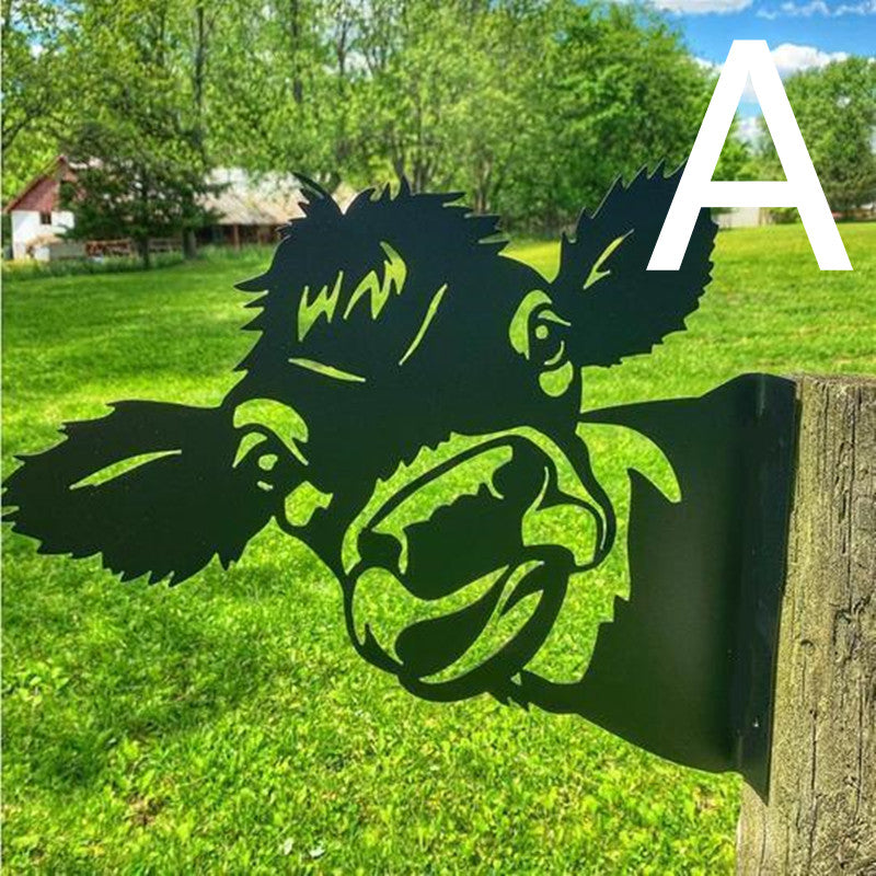 Lataa kuva gallerian katseluohjelmaan Garden Decoration Metal Wrought Iron Decoration Garden Plug-in Pendant
