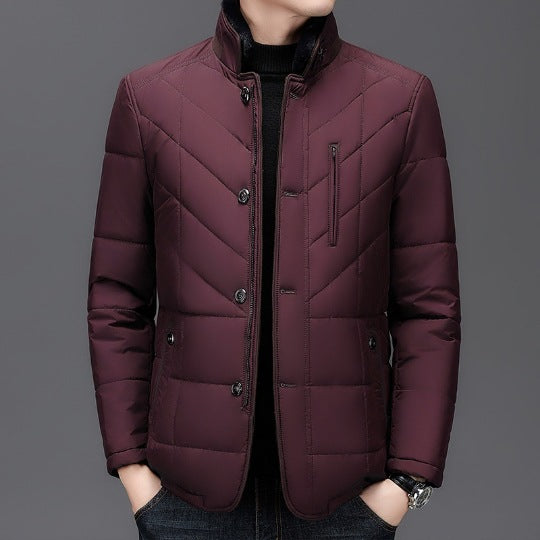 Lataa kuva gallerian katseluohjelmaan Winter Men's Short Coat Cold-proof High-end Cotton-padded Coat Men

