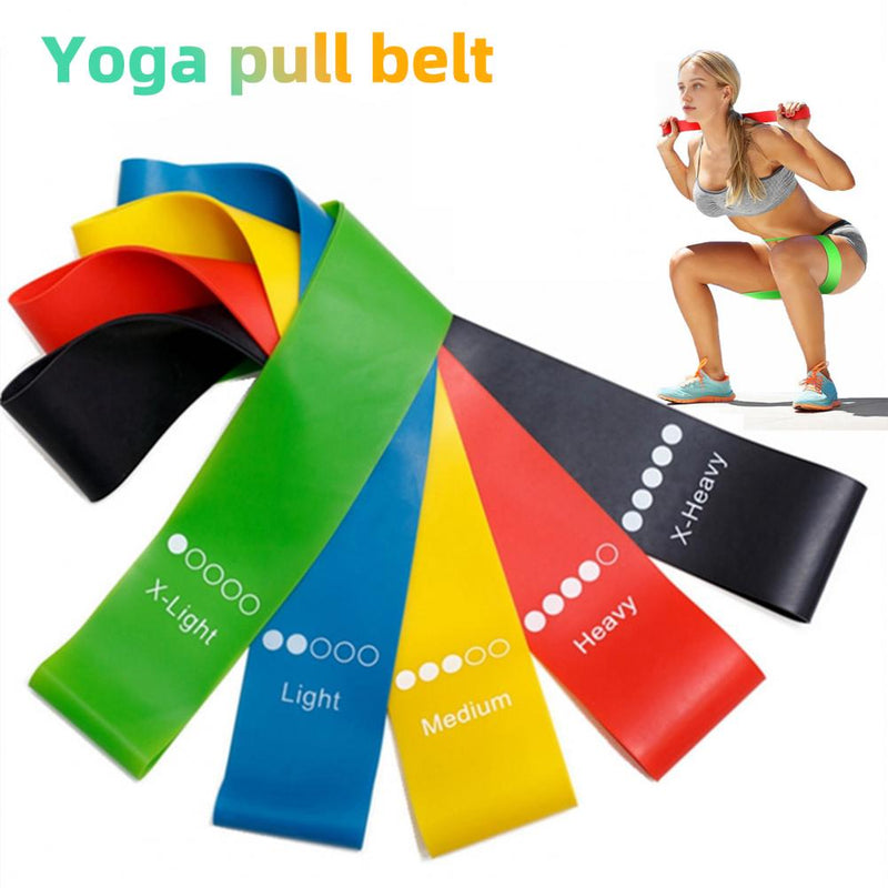 Lataa kuva gallerian katseluohjelmaan Yoga Resistance Rubber Bands Indoor Outdoor Fitness Equipment 0.35mm-1.1mm Pilates Sport Training Workout Elastic Bands
