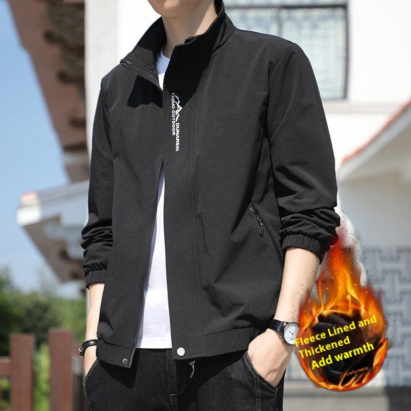 Lataa kuva gallerian katseluohjelmaan Men's Coat Stand Collar Casual Sports
