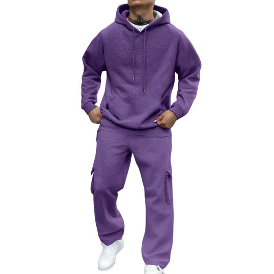 Men's New Autumn And Winter Fashion Hooded Pullover Suit