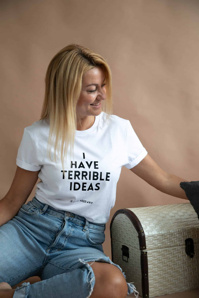 Lataa kuva gallerian katseluohjelmaan I Have Terrible Ideas T-Shirt
