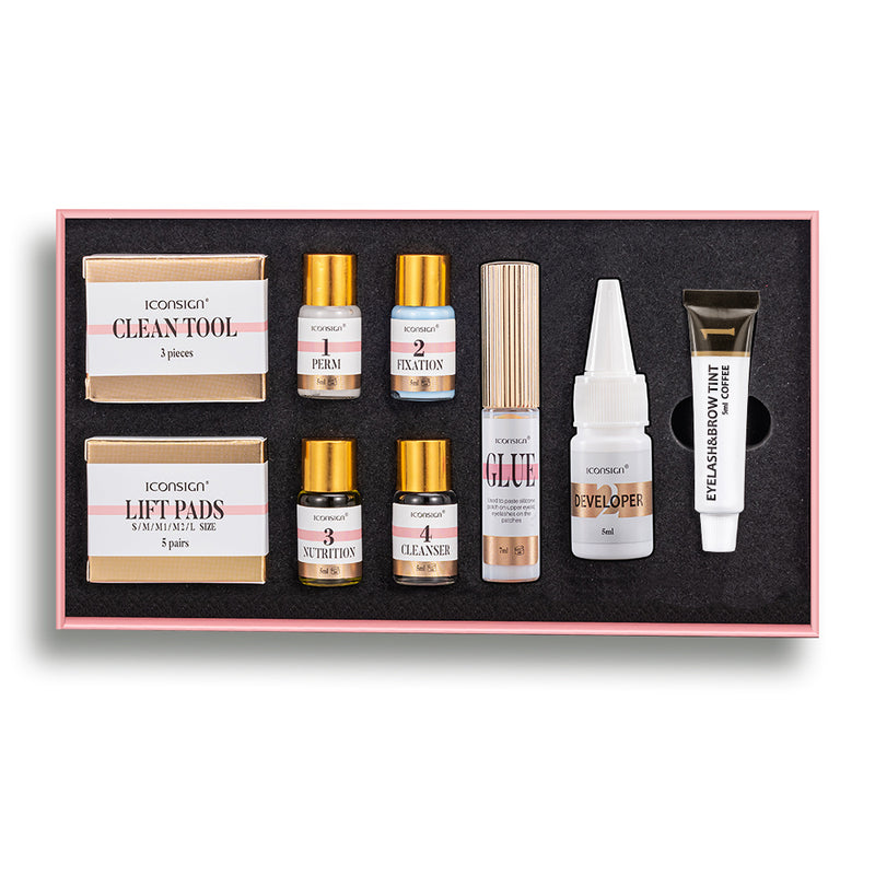 Lataa kuva gallerian katseluohjelmaan ICONSIGN Lash Lift EyeLash Eyebrow Dye Tint Kit Lashes Perm Set Brow Lamination Makeup Tools
