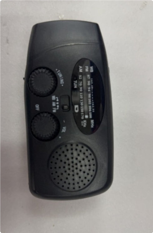 Lataa kuva gallerian katseluohjelmaan Solar hand crank USB charging radio flashlight
