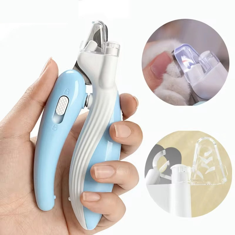 Lataa kuva gallerian katseluohjelmaan Pet Nail Clippers Dog Nail Clippers Cat Nail Clippers LED Electric Nail Grinder Pet Supplies LED Light Pet Nail Clippers
