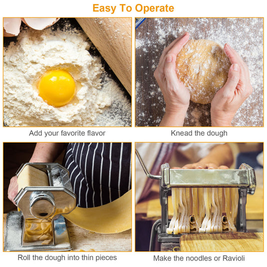 Pasta Maker Roller Machine Stainless Steel