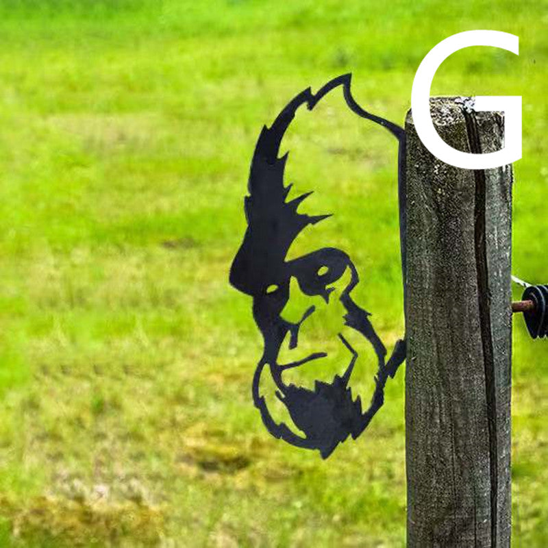 Lataa kuva gallerian katseluohjelmaan Garden Decoration Metal Wrought Iron Decoration Garden Plug-in Pendant
