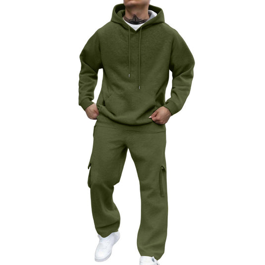 Men's New Autumn And Winter Fashion Hooded Pullover Suit