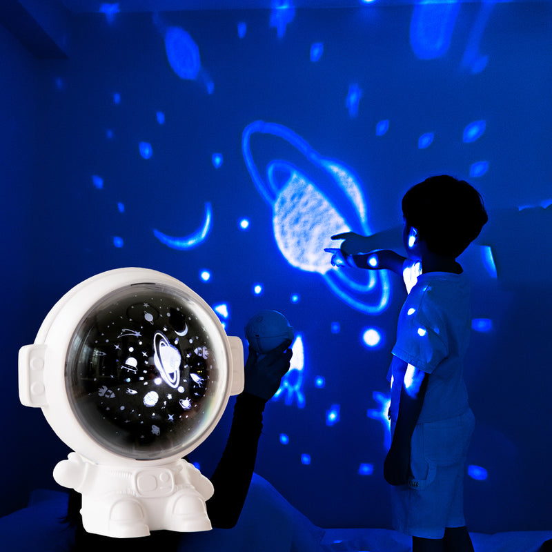 Lataa kuva gallerian katseluohjelmaan Galaxy Star Projector Starry Sky Night Light Astronaut Lamp Room Decr Gift Child Kids Baby Christmas Spaceman Projection

