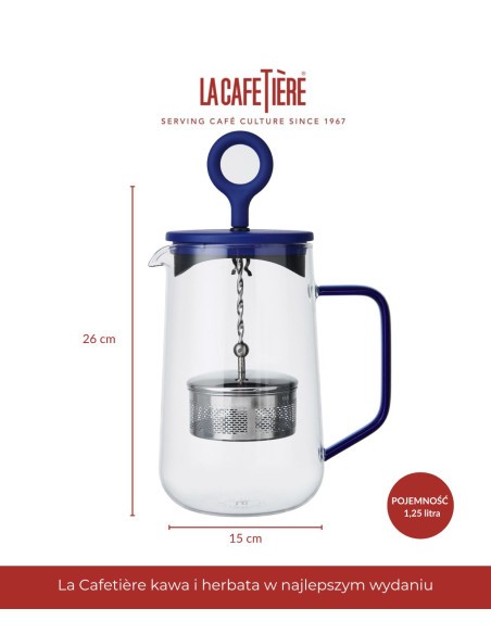 Gyro Teapot Blue, 1.25 liters