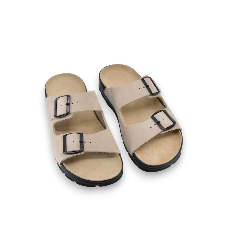Lataa kuva gallerian katseluohjelmaan Meeliku Leather Sandals – Beige
