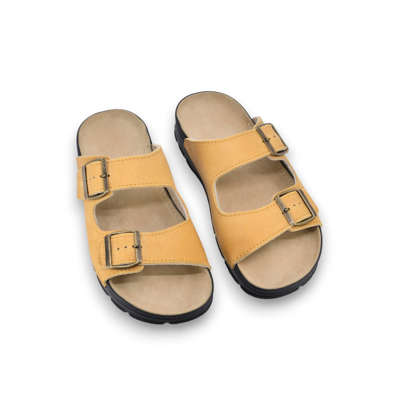 Lataa kuva gallerian katseluohjelmaan Meeliku Leather Sandals – New Yellow
