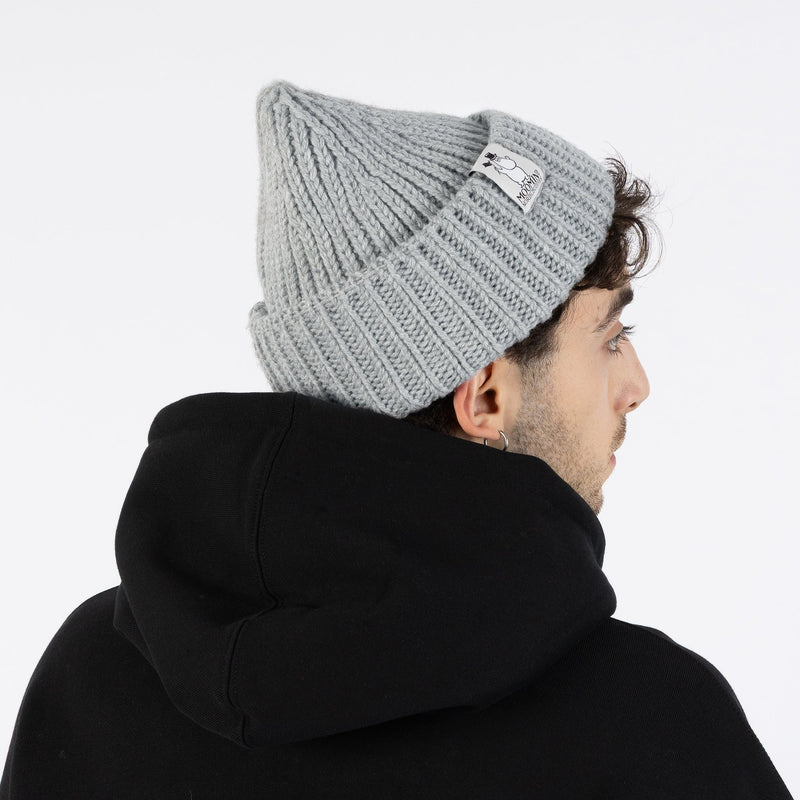 Lataa kuva gallerian katseluohjelmaan Moominpappa Chunky Beanie - Grey
