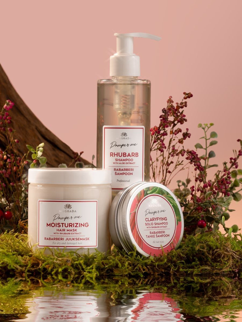 Lataa kuva gallerian katseluohjelmaan Rhubarb Shampoo With Aloe Extract - 250 ml
